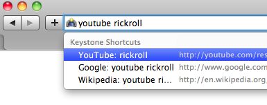 Search right from the location bar